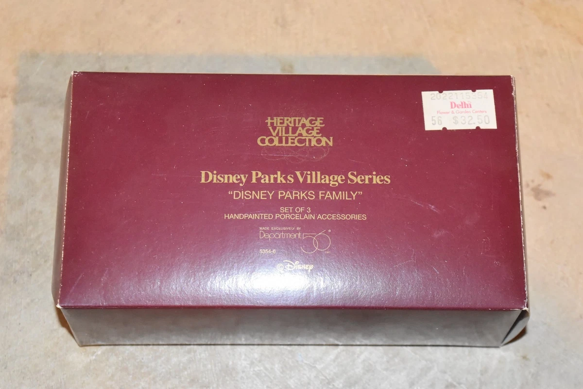 Department 56 Disney Parks Family Set Of 3 Disney Parks Village
