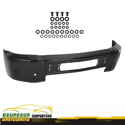 Black Front Bumper Face Bar Steel For Chevrolet Silverado 2500 HD/3500 HD 15-19 - Image 1 of 4