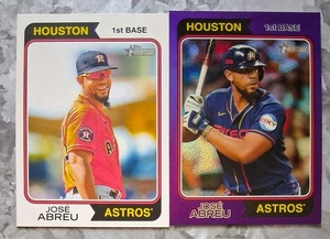 #559 Jose Abreu 2023 Topps Heritage High Number Chrome Purple Refractor - Picture 1 of 2