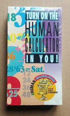 The Human Calculator VHS Math Instructional Video Turn On in You Educational - Image 1 of 3