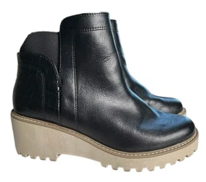 Botas al tobillo negras Dolce Vita Rielle con tacón de bloque punta redonda talla 8 - Imagen 1 de 15
