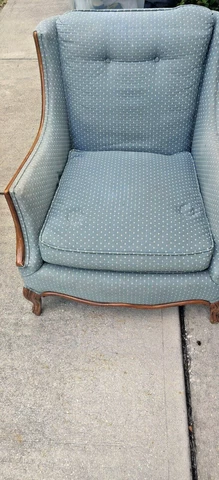 Vintage Original Wingback  chair 1940's Cover