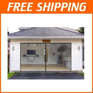 High-Quality Fiberglass Garage Screen Door 10x7FT - Ideal for Workshops & Patios - Picture 1 of 8