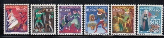 LUXEMBURGO Fairy Tales 1965 MNH Set Foto 1 de 1