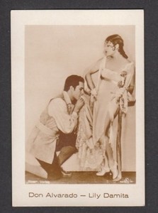Lily Damita Don Alvarado Vintage 1931 Film Movie Cigarette Card