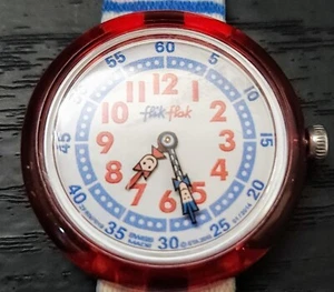 Orologio Vintage Flik Flak by SWATCH Bambino Swiss Made Nautico 32mm Batteria Nuova  - Foto 1 di 4