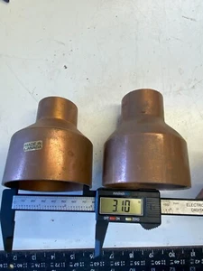 Copper 3" street x 1-1/2" sweat reducing coupling Plumbing Fitting Pipe - Picture 1 of 3