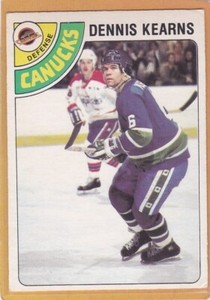 1978-79 O PEE CHEE HOCKEY DENNIS KEARNS #191 CANUCKS EX *A10126