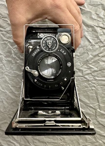 KW Patent Etui Plattenkamera mit Carl Zeiss Tessar 1:4.5 f=10,5cm Compur - Picture 1 of 7