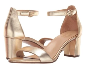 NATURALIZER Z1750* Sandalias Vera Metálicas Acolchadas Doradas para Mujer Talla US 8 EU 38 - Imagen 1 de 8