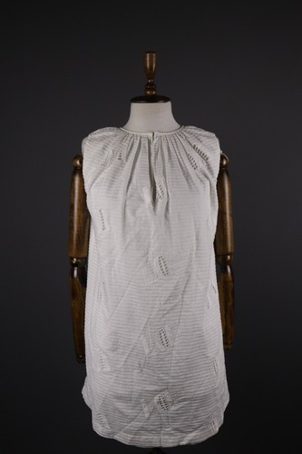 Abito da serbatoio a costine Kenzo Paris bianco di design taglia 40