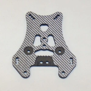 XTREME RACING TEAM ASSOCIATED RC8 SILBER KOHLEFASER-STOSSDÄMPFERBRÜCKE HINTEN XTR10915B - Bild 1 von 1