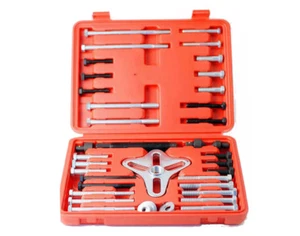 46pc Harmonic Balancer Flywheel Pulley Puller Yoke Shaft Adapter Bolt Washer - Picture 1 of 8