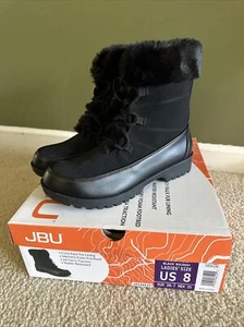 JBU By Jambu Womens Colorado Faux Fur All Tera Boots Black Size 8 New - Picture 1 of 10