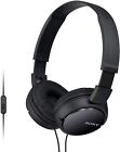 Sony MDRZX110 Black Over Ear Wired Headphones With Microphone