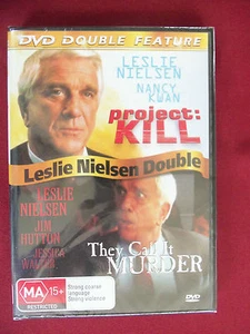 LESLEY NIELSEN DOUBLE-1.PROJECT: KILL-2. THEY CALL IT MURDER DVD B/New & Sld.R4 - Picture 1 of 1