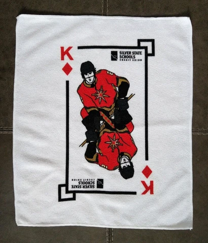 Vegas Golden Knights Zach Whitecloud #2VGK vs Montreal Canadiens Habs Game Towel Cover