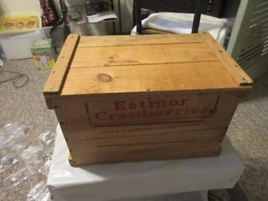 VINTAGE WOOD CAPE COD CRANBERRY BOX/CRATE/PAPER LABEL - Picture 1 of 24
