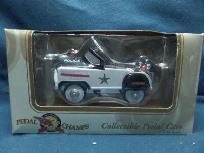 Vintage Pedal Champs Collectible Pedal Cars 1:10 Scale Police Car - Image 1 of 3