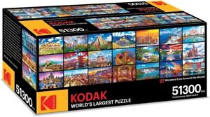 KODAK Premium Puzzle Presents: the World'S Largest Puzzle 51,300 Pieces 27 Wonde