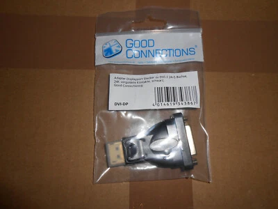 DisplayPort Adapter, DP Stecker auf DVI-I 24+5 Buchse Full HD - Bild 1 von 4