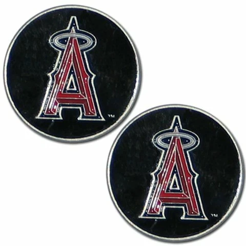 Los Angeles Anaheim Angels Set of Two Hand Painted Magnets MLB Baseball Cover