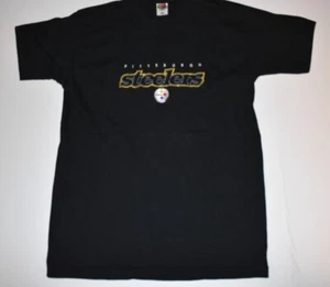 Camiseta de punta única, logotipo bordado de los Pittsburgh Steelers, talla X grande (XL) - Imagen 1 de 4