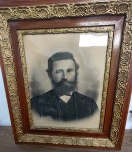 1800er Rahmen VERZIERT VIKTORIANISCH GOLD VERGOLDET HOLZ GESSO 25" X 29,25" ORIGINAL PORTRAIT - Bild 1 von 11