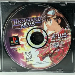 Thousand Arms Sony PlayStation 1 Atlus 1998 Discs Only 2 In VG To NM Condition - Picture 1 of 7