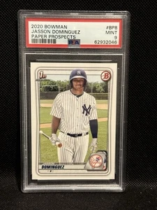 2020 Bowman Jasson Dominguez 1st Rookie Card NY Yankees RC #BP-8 Graded PSA 9 - Bild 1 von 2