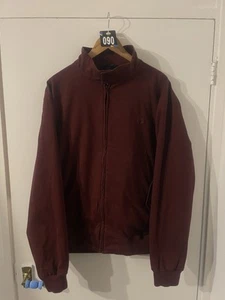 Fred Perry Made In England Harrington Jacket Red XXL Pre Owned VGC - Picture 1 of 23