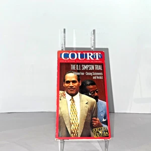 O.J. Simpson Trial Vol 4 VHS 1995 Court TV Closing Statements & Verdict Untested - Picture 1 of 7