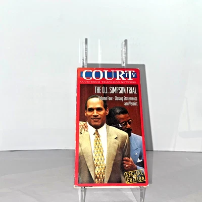 O.J. Simpson Trial Vol 4 VHS 1995 Court TV Closing Statements & Verdict Untested - Image 1 of 4