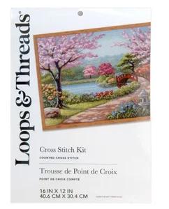 Kit de punto de cruz contado Blossom Garden de Loops & Threads - Imagen 1 de 1