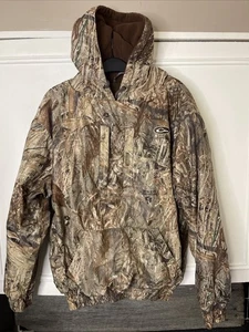 Mens Drake Hooded Pullover Mossy Oak Duck Blind Camo Size S - Picture 1 of 4
