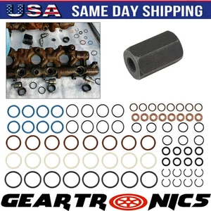 For Ford 6.0L Powerstroke Oil Rail Leak Repair Kit Tool O-rings & Injector Seal - Picture 1 of 9