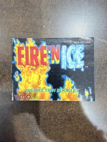 Fire n Ice Nintendo NES Manual Only - Excellent Shape!