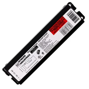 BALASTRO FLUORESCENTE INSTANTÁNEO HOWARD EP1/32IS/208-277, 1 LÁMPARA, F32T8, 32W T8, 277V - Imagen 1 de 1