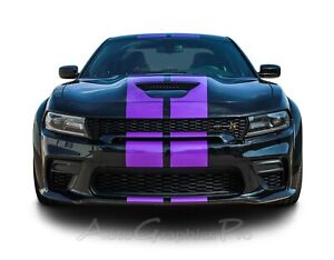 Fits 2015-2023 Dodge Charger Widebody Racing Stripes Decals Graphics SRT Hellcat