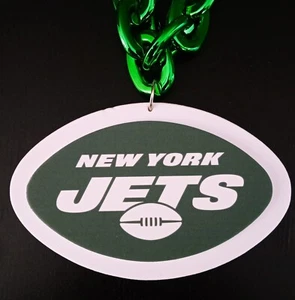 New York Jets Chain Necklace 34 inches BIG 3D Foam Logo - Picture 1 of 7