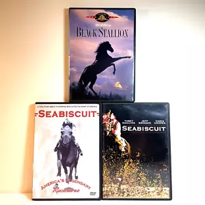 SEABISCUIT/ BLACK STALLION / SEABISCUIT: AMERICA'S LEGENDARY RACEHORSE DVD Drama - Picture 1 of 16