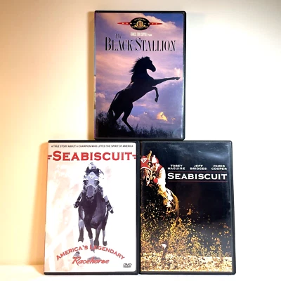 SEABISCUIT/ BLACK STALLION / SEABISCUIT: AMERICA'S LEGENDARY RACEHORSE DVD Drama - Image 1 of 4