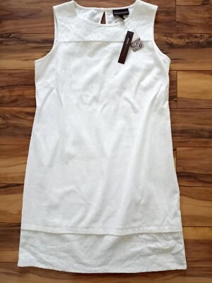 Женское платье без рукавов пляж минималистский богемное курорт льняной смеси размер 12 новый с Ярлыками - Изображение 1 из 4