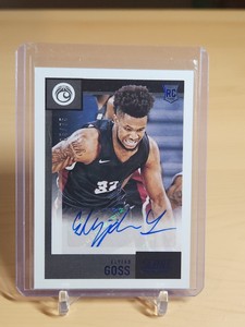 2021-22 Panini Chronicles Draft Picks Score Rookie Blue #05 /75 Elyjah Goss Auto