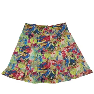 Dona Jo Skort Size 2 US Size Large Colorful Tennis Golf Colorful Pattern 17 Inch - Picture 1 of 10