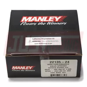 Manley Pro Ser Single Conical Ovate Wire Valve Springs for Toyota 2JZ 22135-24 - Picture 1 of 2