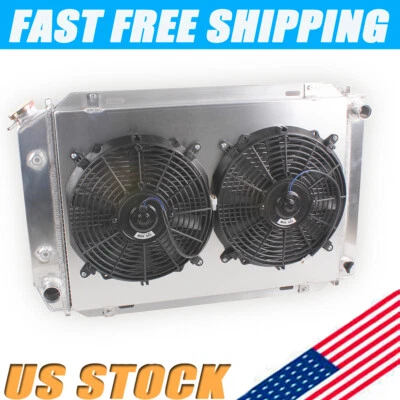 Ventilador de radiador de aluminio para Ford Mustang 1980-1993 Cougar Fairmont Granada 80-86 Foto 1 de 4