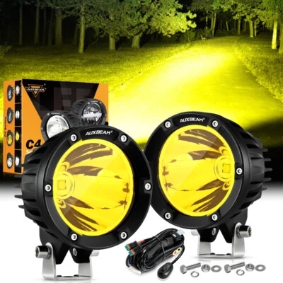 AUXBEAM 4" 3.5" LED Work Light Cube Pods Spot Flood OffRoad Lights Driving FOG - Image 1 of 4