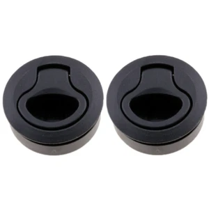 2 PIEZAS 2" Barco Negro Nylon Manija Elevadora Empuje Tire Golpe 50MM Cierre Escotilla Accesorio - Imagen 1 de 6
