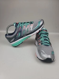 Saucony Zealot ISO 2 Damengröße 10 silber neuwertig schwarz Laufschuhe S10314-1 - Bild 1 von 9